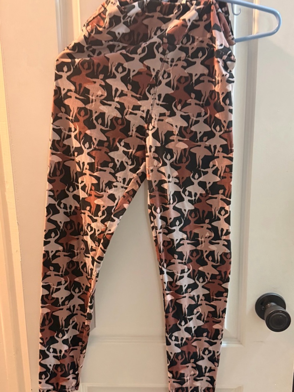 LulaRoe OS Ballet Silhouette Print Leggings